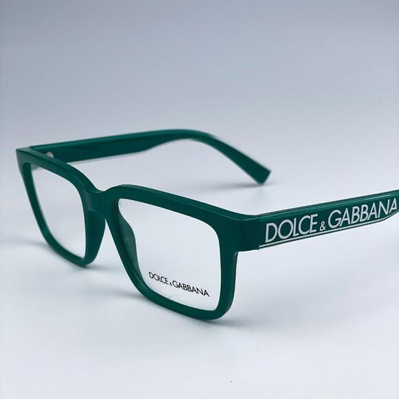 NEW D&G DG5102 3311 Crystal Green Rectangle Unisex Eyeglasses - Picture 8 of 13